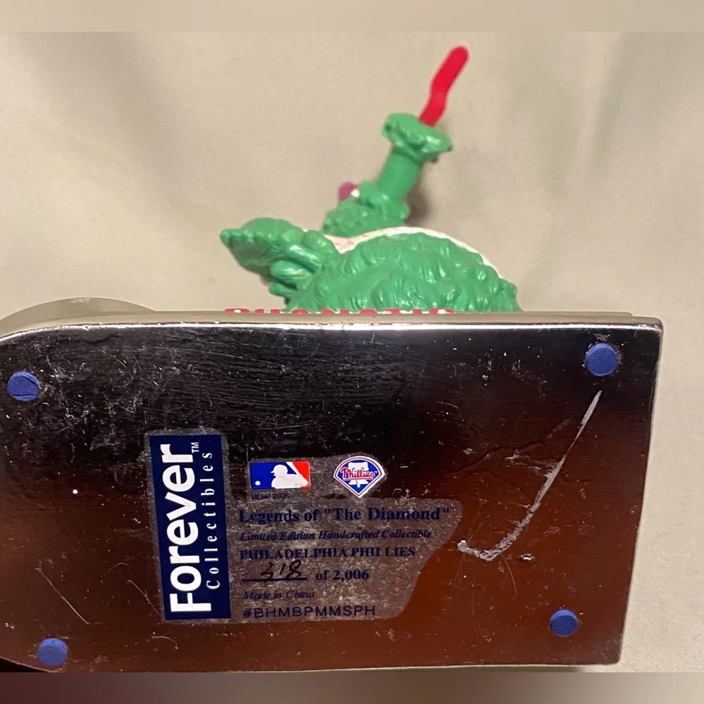 Vintage Phillies Limited  Phanatic Mascot Platinum Series Base  Bobblehead 8” - Picture 5 of 15